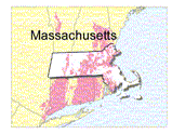 Distributionof Paxton Soil in MA.